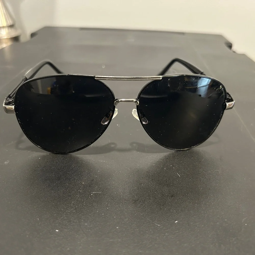 Popecc TR Classic Black Aviator Sunglasses